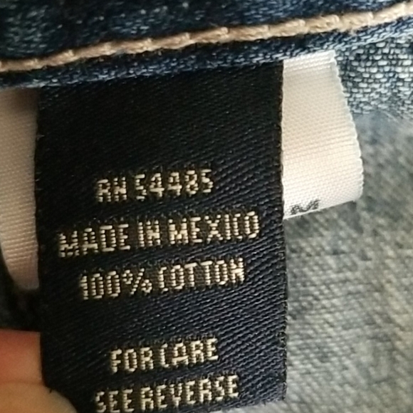 AMERICAN Eagle Shorts Denim Retro Vintage Button Fly Size 0 - Picture 7 of 8